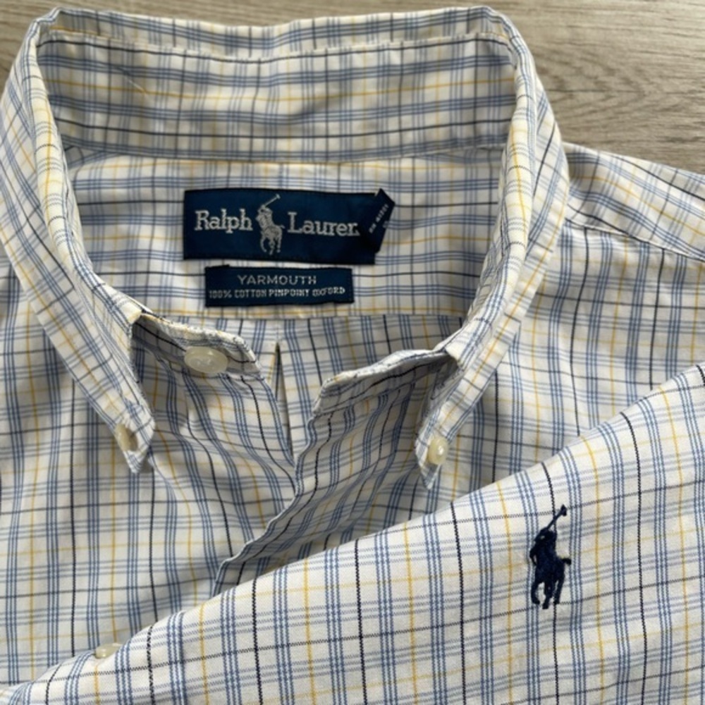 Ralph Lauren 100% Cotton‎ Pinpoint Oxford Long Sleeve Button Down